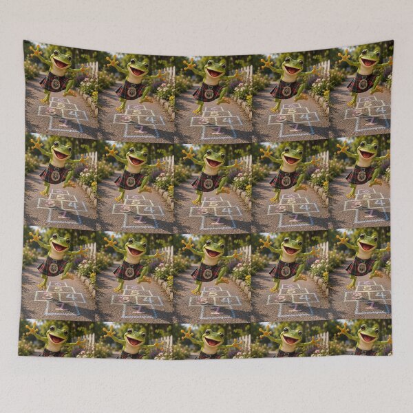 Item preview, Frog Playing Hopscotch designed and sold by CJLindy.