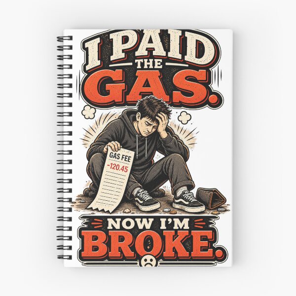 Item preview, I Paid the Gas, Now I'm Broke – Funny Web3 Crypto Streetwear designed and sold by aripintu.