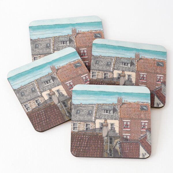 Item preview, Robin Hood’s Bay, Yorkshire – Coastal Village Illustration designed and sold by MelissaJamesIll.