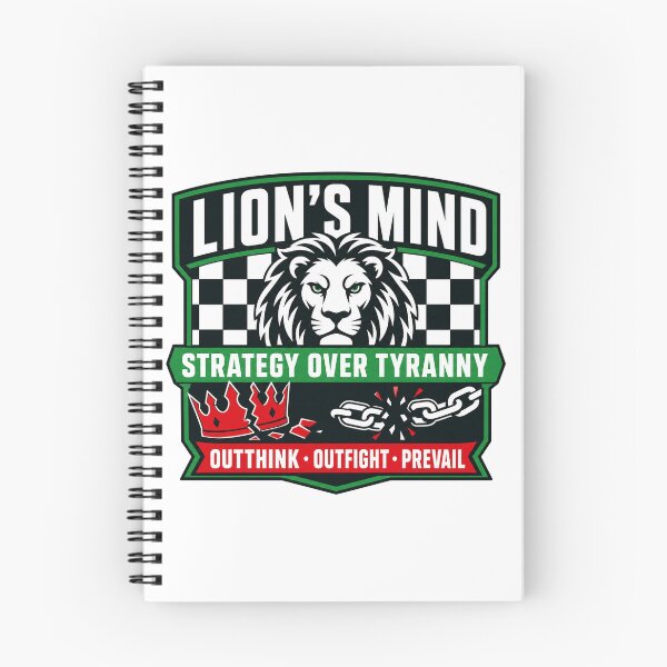 Item preview, Lion's Mind — Strategy Over Tyranny Retro Badge designed and sold by Art&Fun.