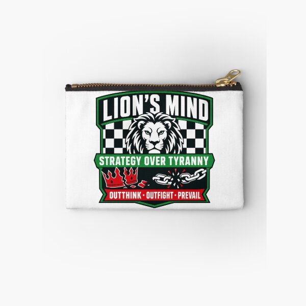 Item preview, Lion's Mind — Strategy Over Tyranny Retro Badge designed and sold by Art&Fun.