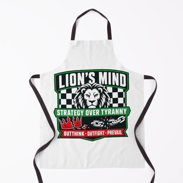 Item preview, Lion's Mind — Strategy Over Tyranny Retro Badge designed and sold by Art&Fun.