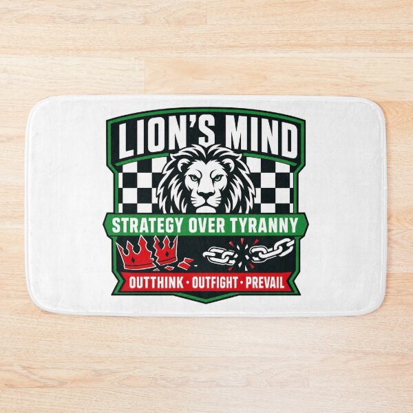 Item preview, Lion's Mind — Strategy Over Tyranny Retro Badge designed and sold by Art&Fun.