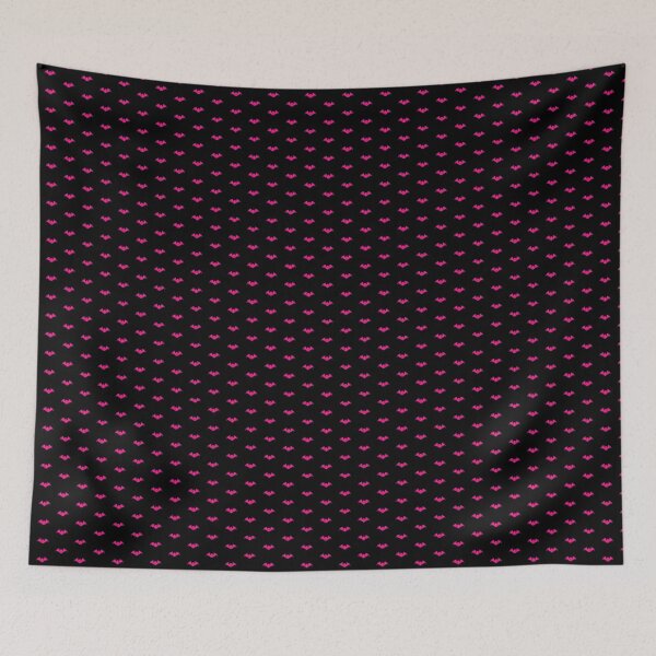 Item preview, Hot Pink Halloween Bat Silhouette Design designed and sold by pattern-archive.