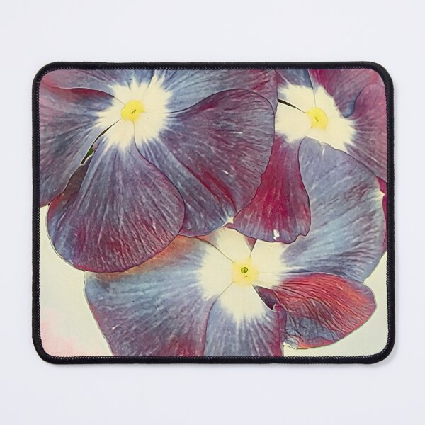Item preview, Vintage Impressionist Blue and Purple Periwinkle Flower Art designed and sold by BalkanBloomArt.