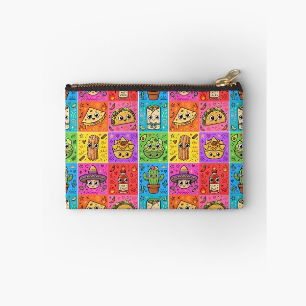 Item preview, Kawaii Mexican Food Fiesta Character Grid designed and sold by Teeny Quities.