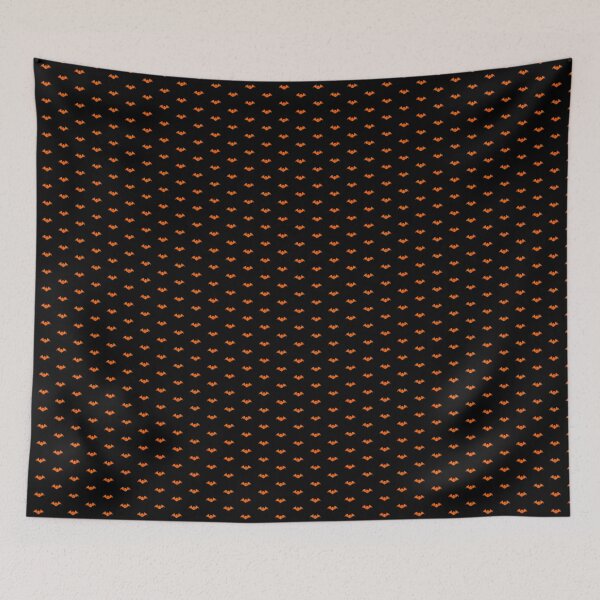 Item preview, Orange Halloween Bat Silhouette Design designed and sold by pattern-archive.