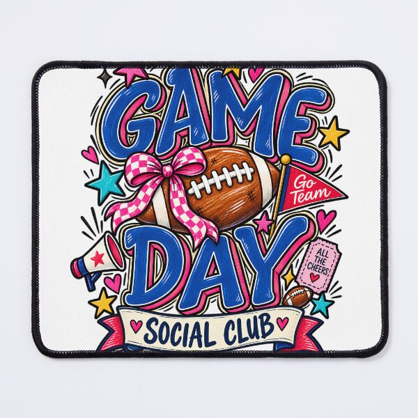 Item preview, Game Day Football Girly Sports Graphic designed and sold by Vireltoo.