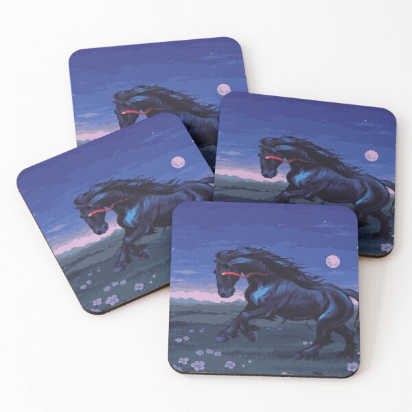 Item preview, Black Horse of the Weald designed and sold by Tofu's Pixel Art Store.