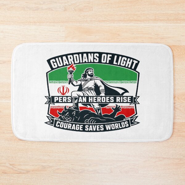 Item preview, Guardians of Light — Persian Heroes Rise Retro Badge designed and sold by Art&Fun.