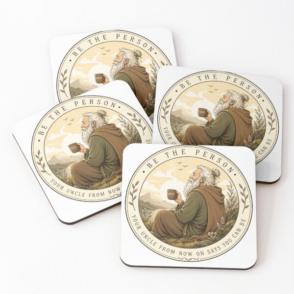 Item preview, Be The Person Wise Wise Uncle Tea Quote Aesthetic Vintage Art designed and sold by ucpstudio.