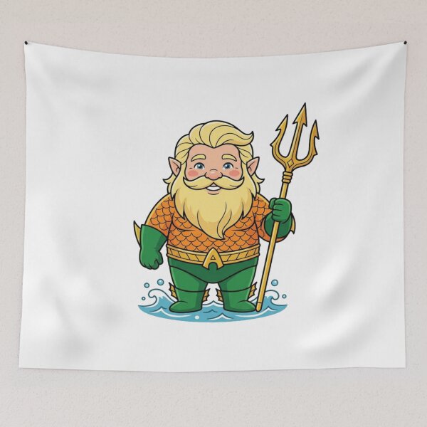 Item preview, Classic Aquaman Garden Gnome designed and sold by Bad-Decisions-Designs.