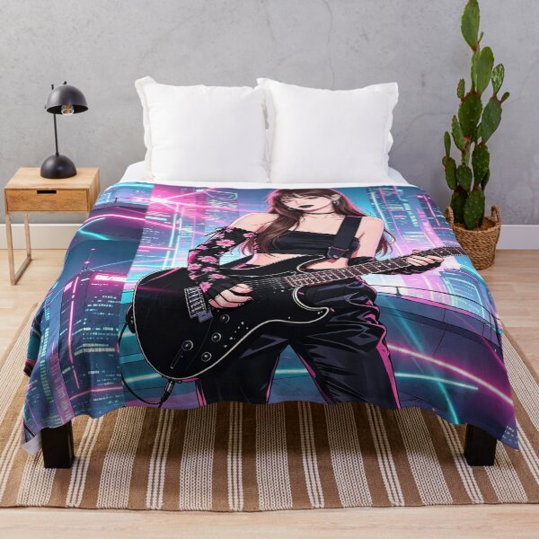 Item preview, Y2K Rock Star in Black with Guitar designed and sold by Bondingbonding.