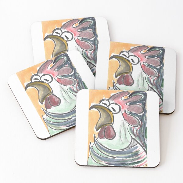 Item preview, Rooster, singing Opera, Charcoal & Watercolour 1 designed and sold by Anke‘s Bazaar.