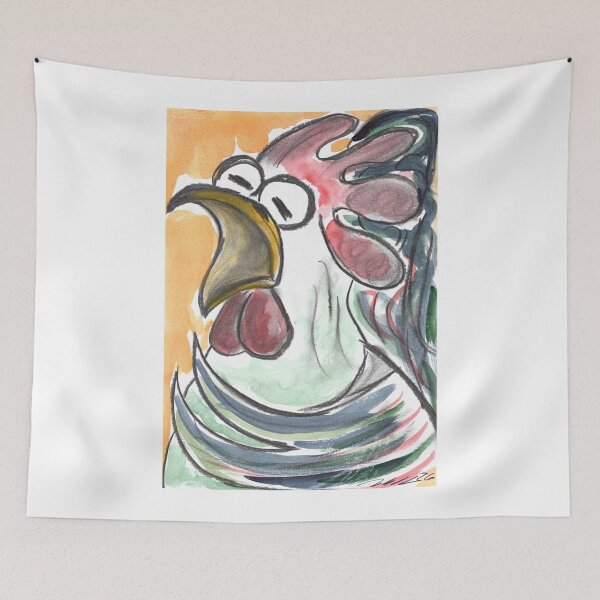 Item preview, Rooster, singing Opera, Charcoal & Watercolour 1 designed and sold by Anke‘s Bazaar.