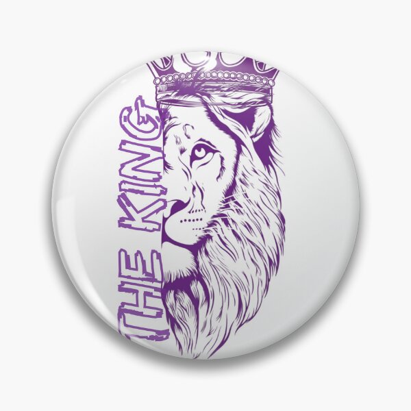 Item preview, The King Crowned Lion Line Art T-Shirt - Regal Purple Royal Lion Graphic designed and sold by Chiedu10.
