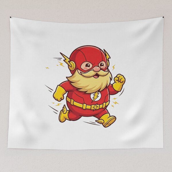 Aperçu de l'œuvre Barry Allen Flash Garden Gnome créée et vendue par Bad-Decisions-Designs.