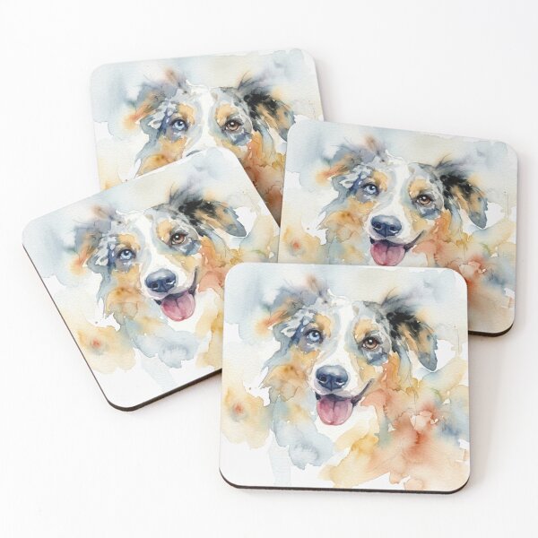 Item preview, Blue Merle Aussie, Heterochromia Eyes designed and sold by caracatita75.