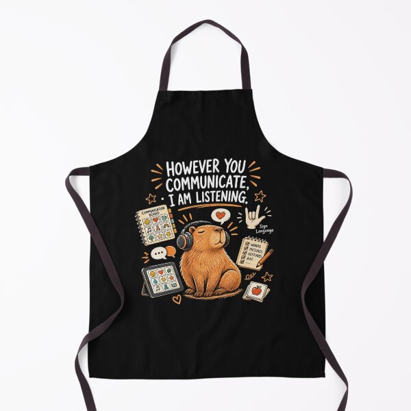 Item preview, Capybara AAC, However You Communicate I Am Listening, Speech Therapy , SLP Communication Tee designed and sold by bilal sibgui.