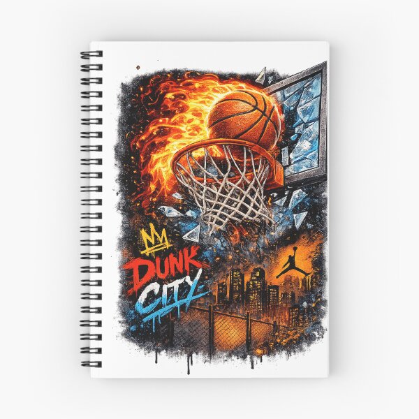 Item preview, Fire Above the Rim – Explosive Basketball Dunk Artwork designed and sold by treandsart.