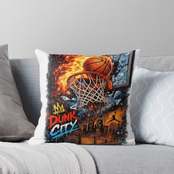 Item preview, Fire Above the Rim – Explosive Basketball Dunk Artwork designed and sold by treandsart.