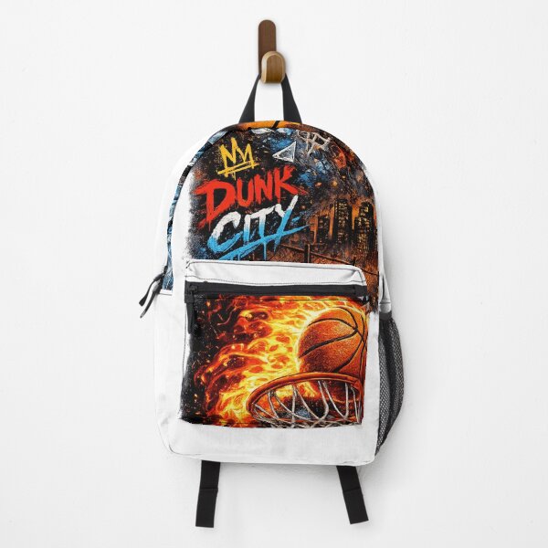 Item preview, Fire Above the Rim – Explosive Basketball Dunk Artwork designed and sold by treandsart.