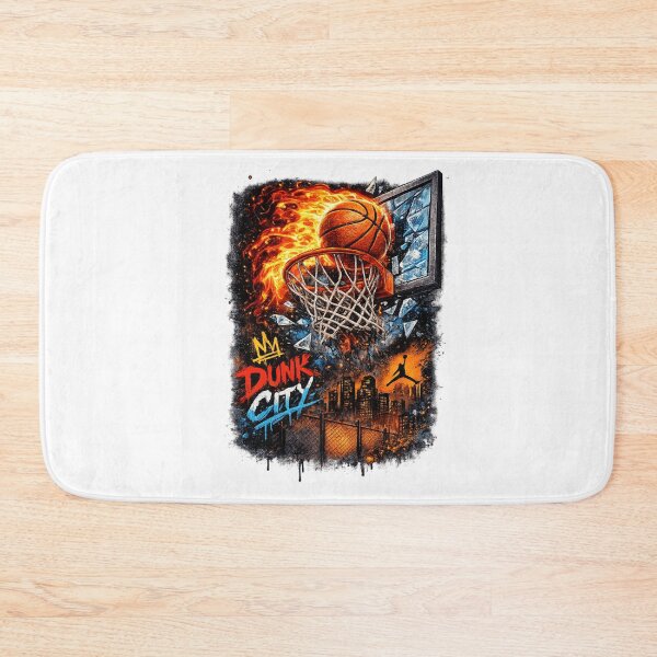 Item preview, Fire Above the Rim – Explosive Basketball Dunk Artwork designed and sold by treandsart.