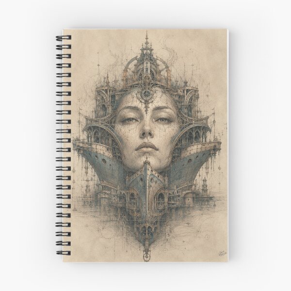 Item preview, Woman in Steampunk Architecture designed and sold by VlodArt.