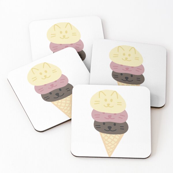 Item preview, Neopolitan ice cream cats  designed and sold by Eloiseteb.