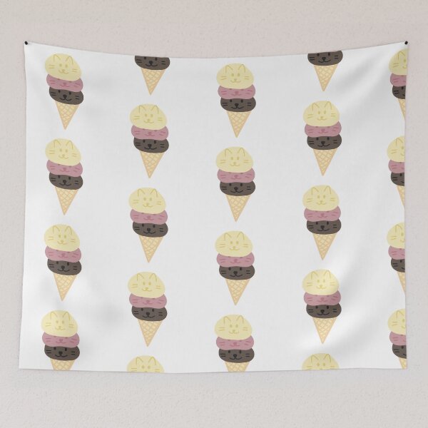 Item preview, Neopolitan ice cream cats  designed and sold by Eloiseteb.