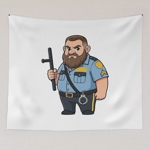 Item preview, Big Boss Man Law Enforcement Garden Gnome designed and sold by Bad-Decisions-Designs.