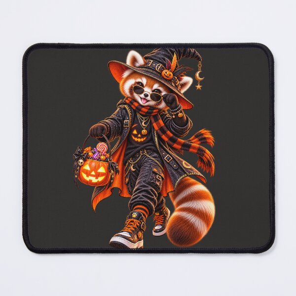 Item preview, Badass Red Panda Witch Halloween Urban Costume Art designed and sold by CSterling11.