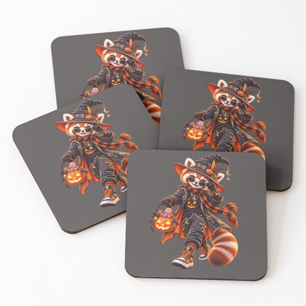 Item preview, Badass Red Panda Witch Halloween Urban Costume Art designed and sold by CSterling11.