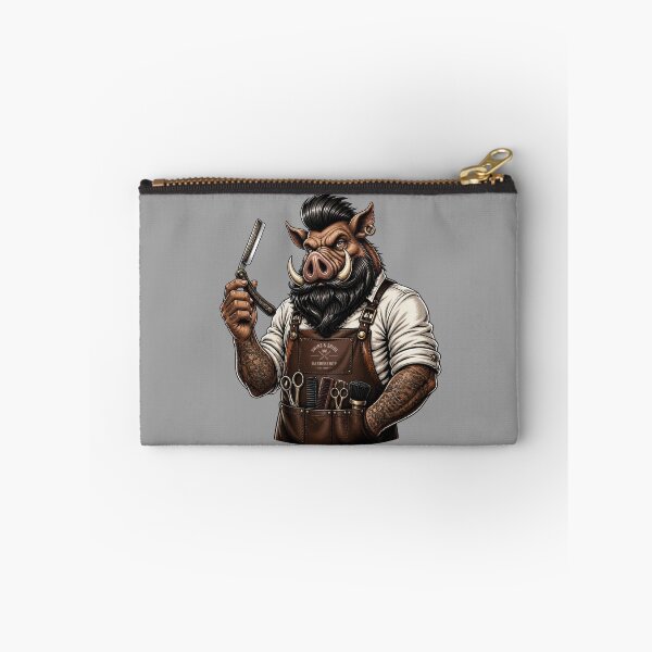 Item preview, Wild Boar Barber With Straight Razor Art designed and sold by Barber MD Culture.