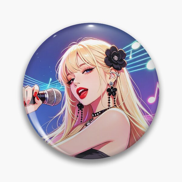 Item preview, Y2K Blonde Singer — Music Notes Aesthetic designed and sold by Bondingbonding.