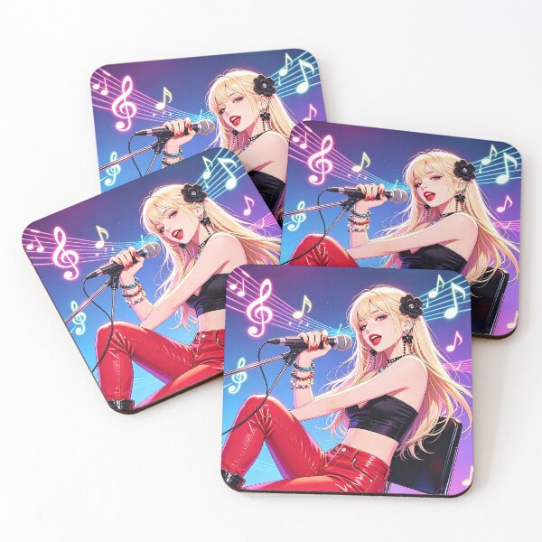 Item preview, Y2K Blonde Singer — Music Notes Aesthetic designed and sold by Bondingbonding.