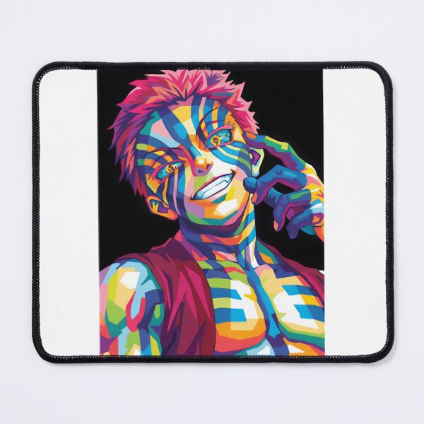 Item preview, Akaza Pop Art Print – Vibrant Demon Slayer Anime Wall Art | ⭐⭐⭐⭐⭐ designed and sold by barchiedreams.