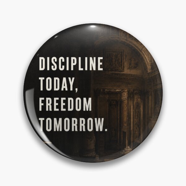 Item preview, Discipline Today, Freedom Tomorrow designed and sold by vibemuseum.studio.