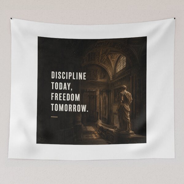 Item preview, Discipline Today, Freedom Tomorrow designed and sold by vibemuseum.studio.