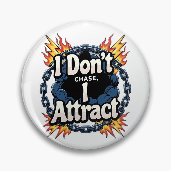 Item preview, I Don’t Chase I Attract Chain Fire Graphic designed and sold by ZhivanCrimson.