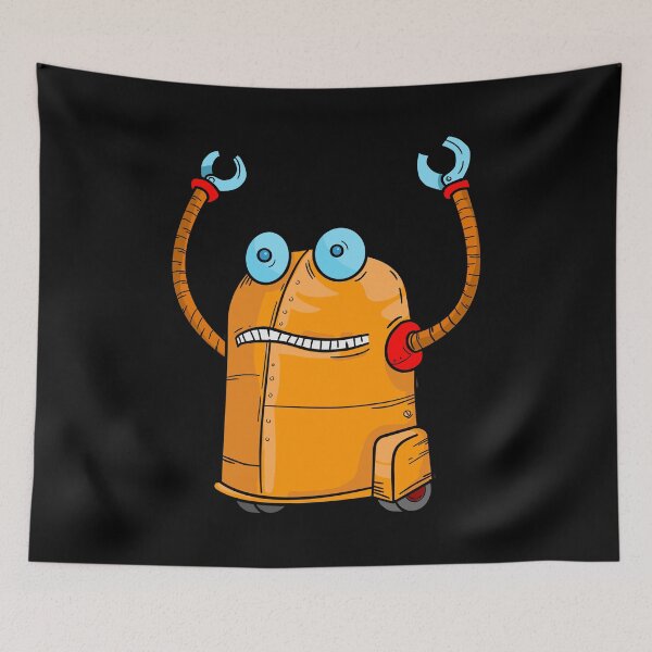 Item preview,  Cute Cartoon Robot Orange Funny Character designed and sold by chaaval.