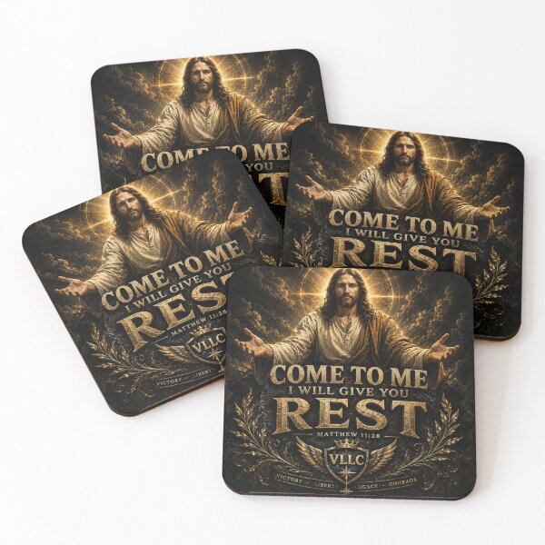 Item preview, VLLC Come To Me Matthew 11 28 Jesus Christ Art designed and sold by VICTORY LIBERTY .