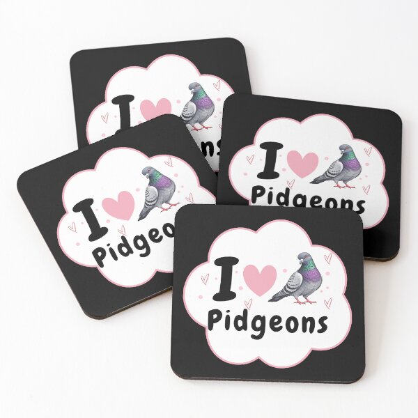 Item preview, I Love Pidgeons - Bubble designed and sold by AnimalVibes.