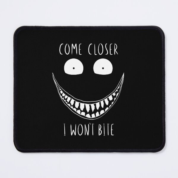 Item preview, Creepy Black and White Smiley Face with Scary Text designed and sold by ChantellaGF.