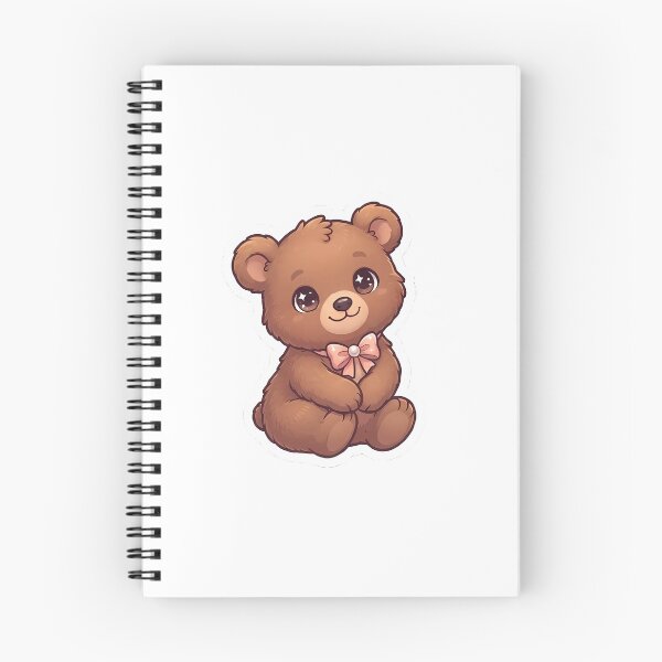 Item preview, Adorable Fluffy Teddy Bear with Cute Bow - Kawaii Animal  designed and sold by PixelVibes32.