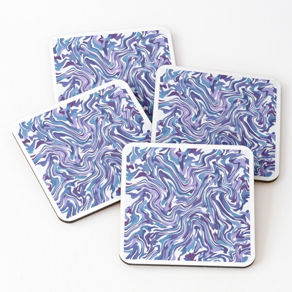 Item preview, Adversarial Blue Marble Swirl Glitch | Fluid Digital Art Pattern designed and sold by Uglyandcute.
