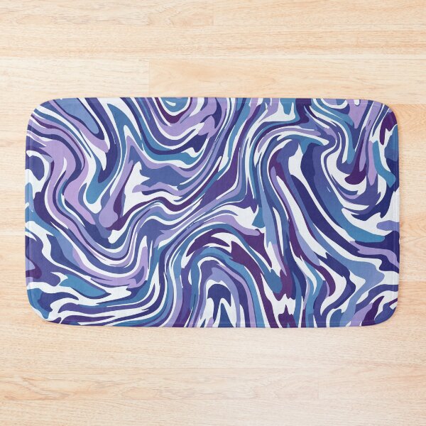 Item preview, Adversarial Blue Marble Swirl Glitch | Fluid Digital Art Pattern designed and sold by Uglyandcute.