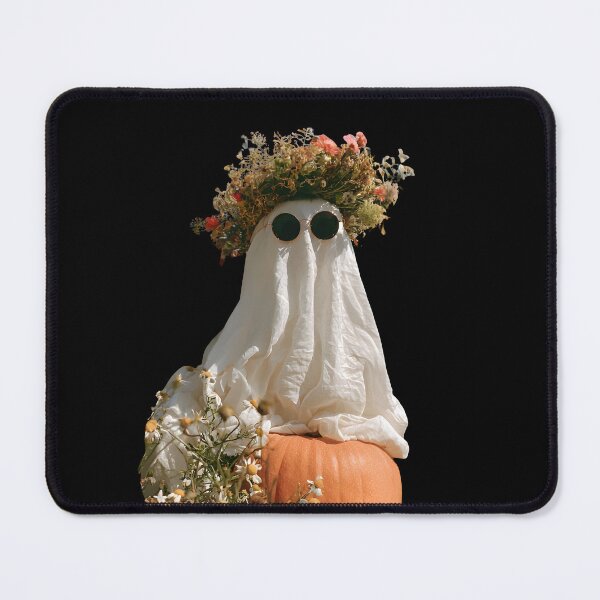 Item preview, Boho Floral Ghost with Pumpkin – Cute Fall Halloween designed and sold by KAM-KAM-STORE.