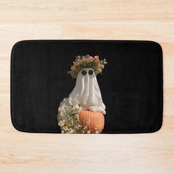 Item preview, Boho Floral Ghost with Pumpkin – Cute Fall Halloween designed and sold by KAM-KAM-STORE.