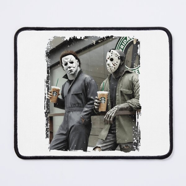 Item preview, Horror Mask Duo Retro Dark Streetwear Artwork designed and sold by MatthewCo98528.